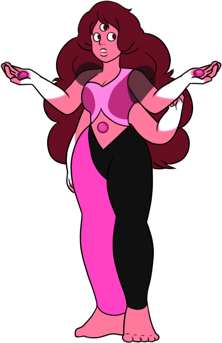 Steven Universe Steven Fuses With Garnet - Rose And Garnet Fusion (830x1172)