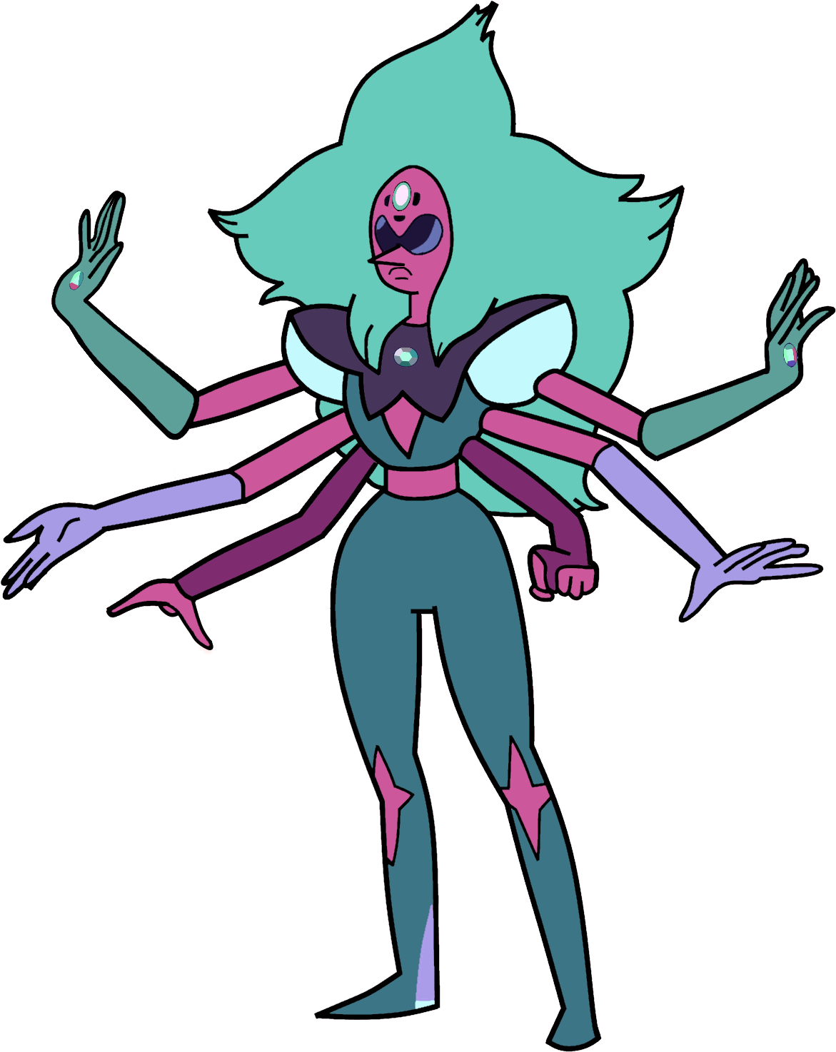 Eric33345/sugilite And Alexandrite - Steven Universe Pearl Amethyst And Garnet Fusion (1228x1525)