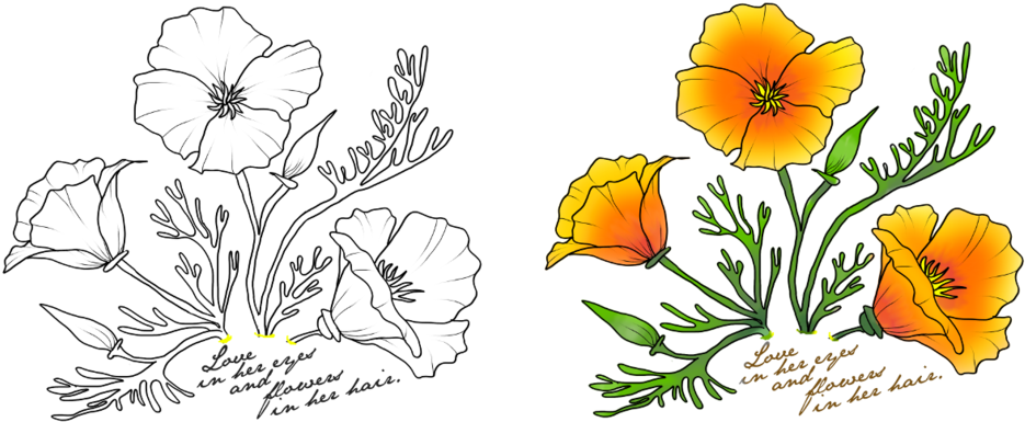 Poppy Tattoo Design By Lacey6682 - Eschscholzia Californica (1024x423)