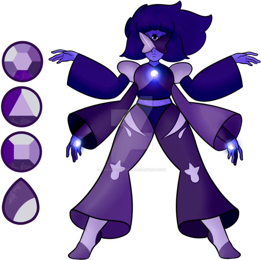 Where I Fuse Two Gems From Steven Universe To Make - Lapis And Amethyst Fusion (894x894)