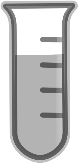 Lab Icon Test Tube 2 Black White Line Art Coloring - Hydrocodone (555x555)