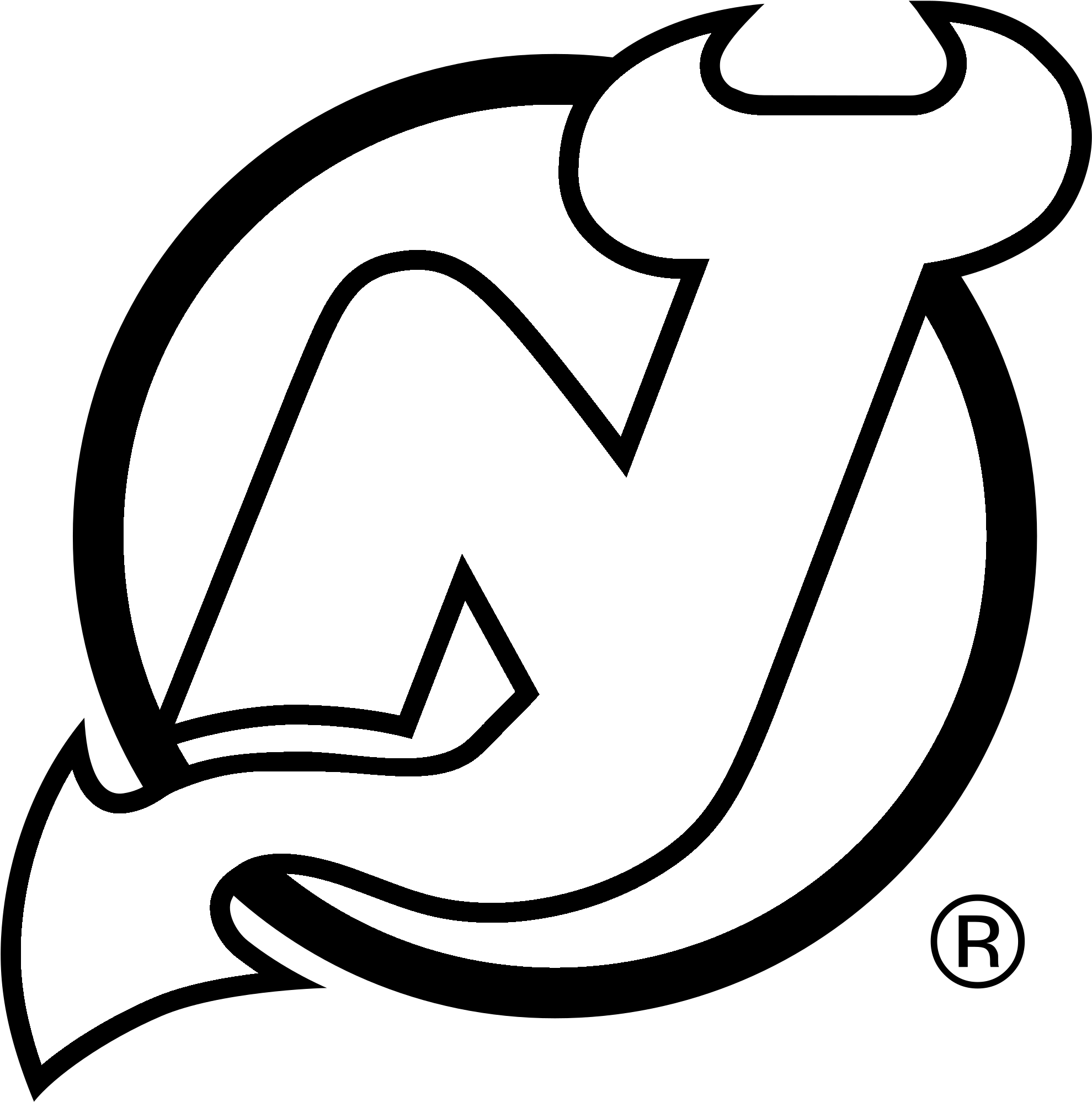 Download and share clipart about Drawing Delightful New Jersey Devils Logo ...