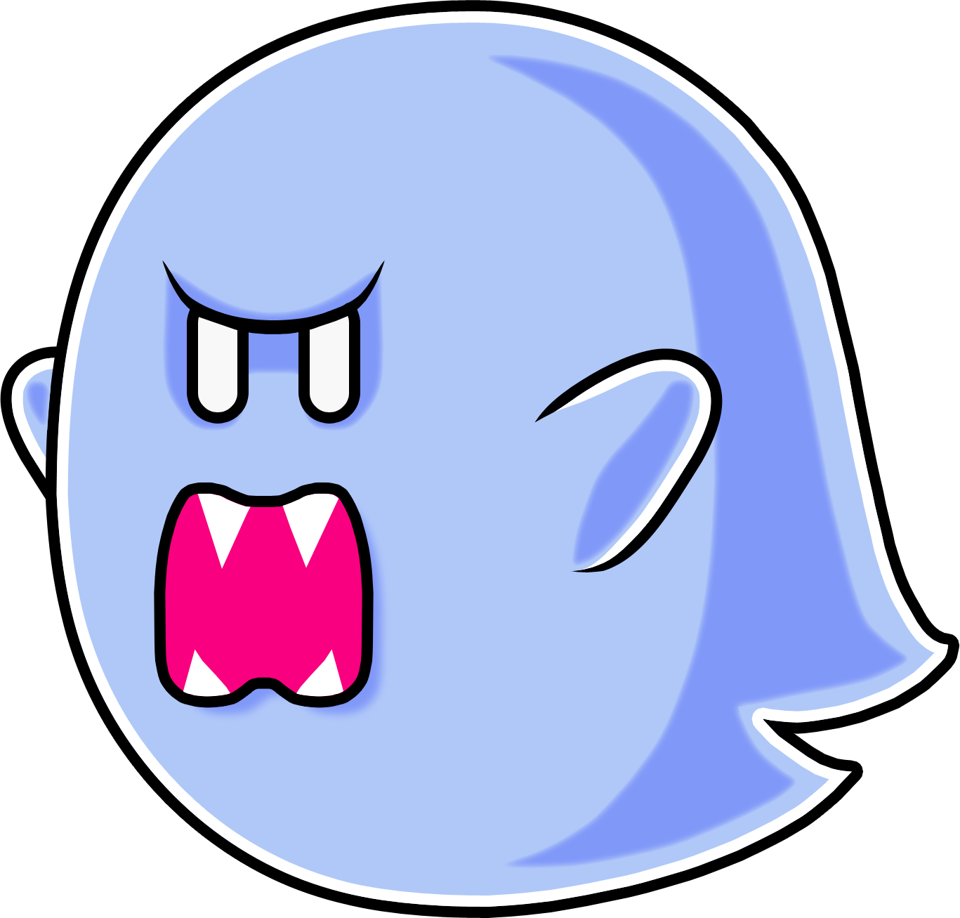 Drawing Mesmerizing Boo Super Mario 9 Boo Super Mario - Mario Series (1367x1307)