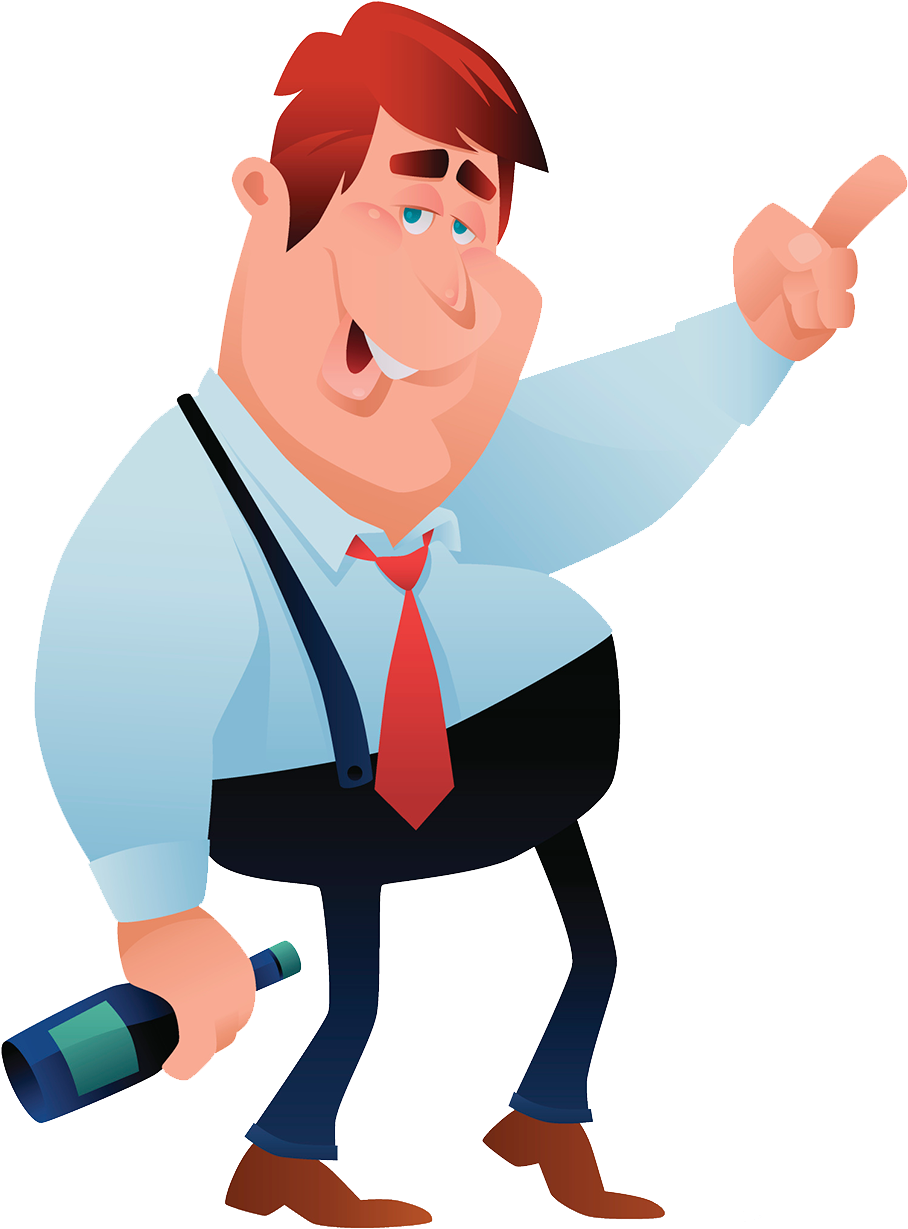 Alcohol Intoxication Drink Clip Art - Drunk Man Png (908x1236)