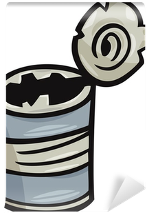 Old Can Junk Cartoon Illustration Wall Mural • Pixers® - Empty Can Clipart (400x400)