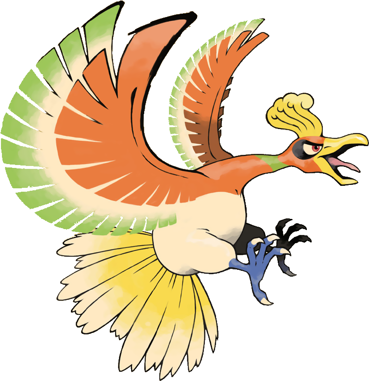 Ho-oh - Pokemon Heart Gold Ho Oh (784x784)