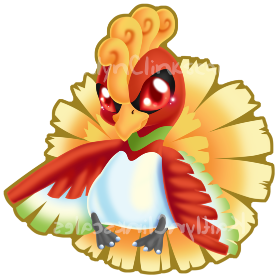Ho-oh V3 By Clinkorz - Pokemon Ho Oh Chibi (600x600)