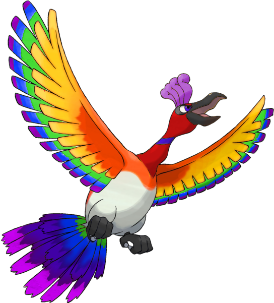 I Recolored Ho-oh To Actually Be A Rainbow Pokemon - Rainbow Ho Oh Pokemon (600x600)