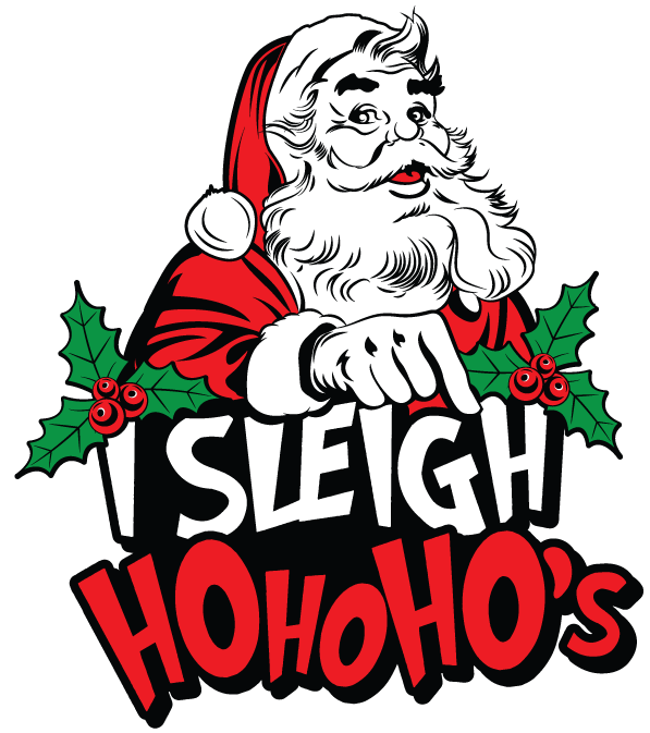 I Sleigh Ho Ho Ho's Santa Claus Christmas Funny Humor - Book (721x729)