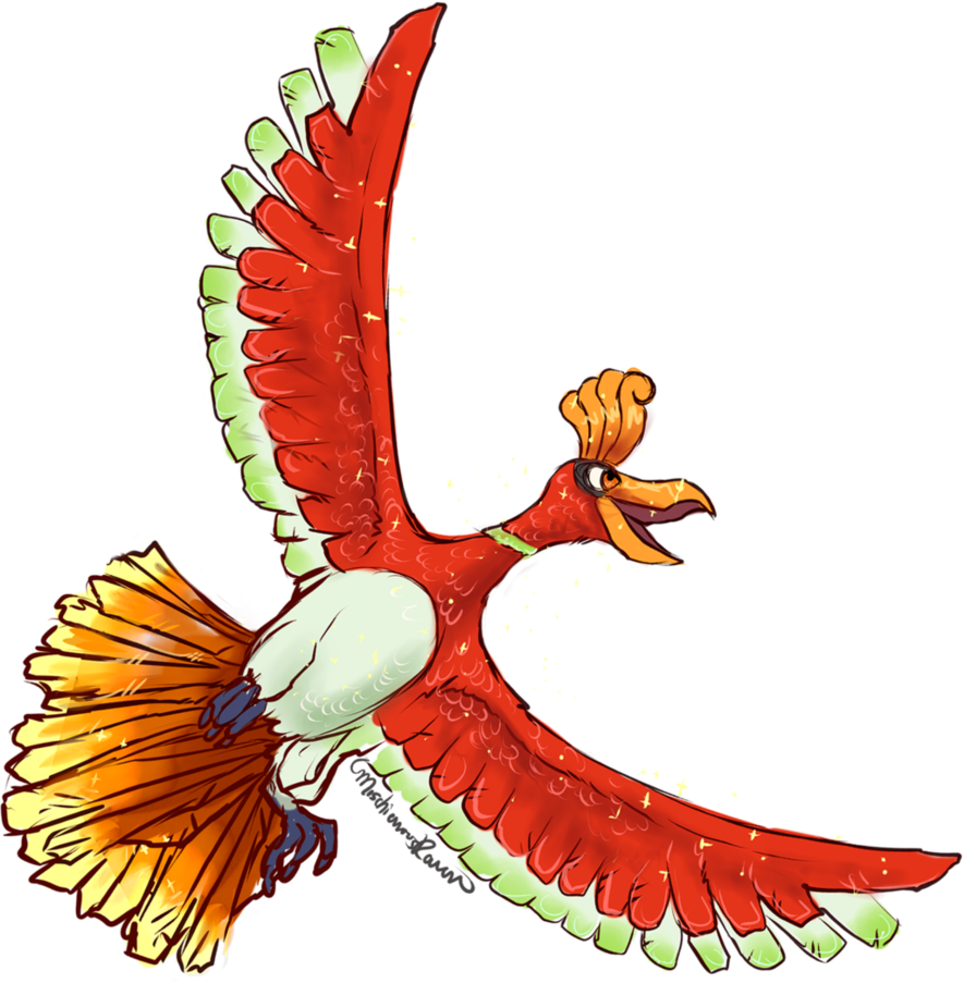 Ho-oh By Mischievousraven - Ho-oh By Mischievousraven (885x903)