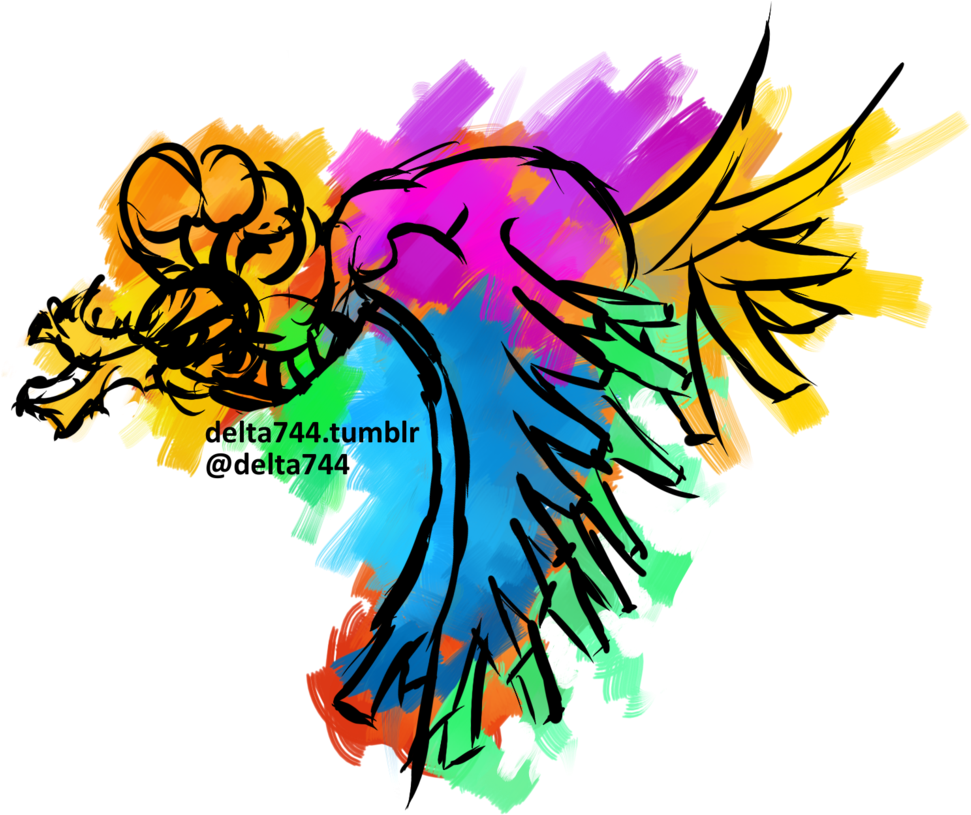 Rainbow Ho Oh By Deltas Mega Art Scam - Rainbow Ho Oh By Deltas Mega Art Scam (979x816)