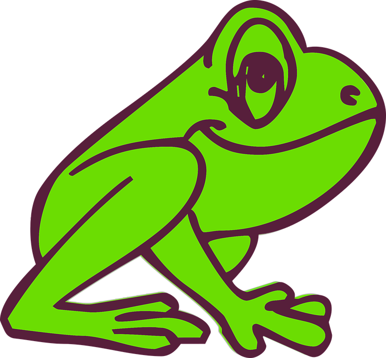 Jumping Frog Clipart 19, - Gambar Kodok Kartun (777x720)