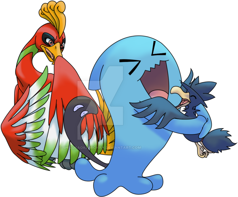 Murky And Ho Oh [t Shirts Available] By Priestessshizuka - Cartoon (1024x1024)