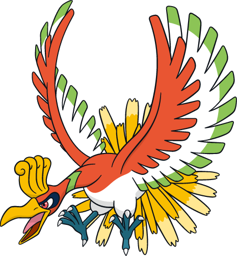 Ho-oh Dream - Pokemon Legendary Ho Oh (465x502)