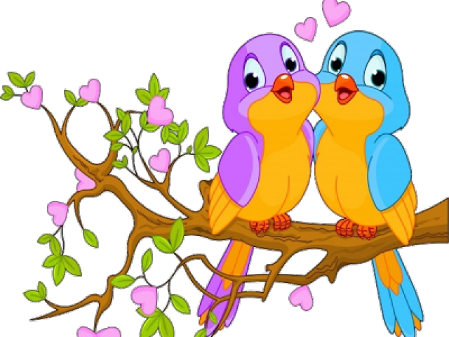 Love Birds Clipart Cartoon - Whatsapp Profiles Photo Download (640x480)