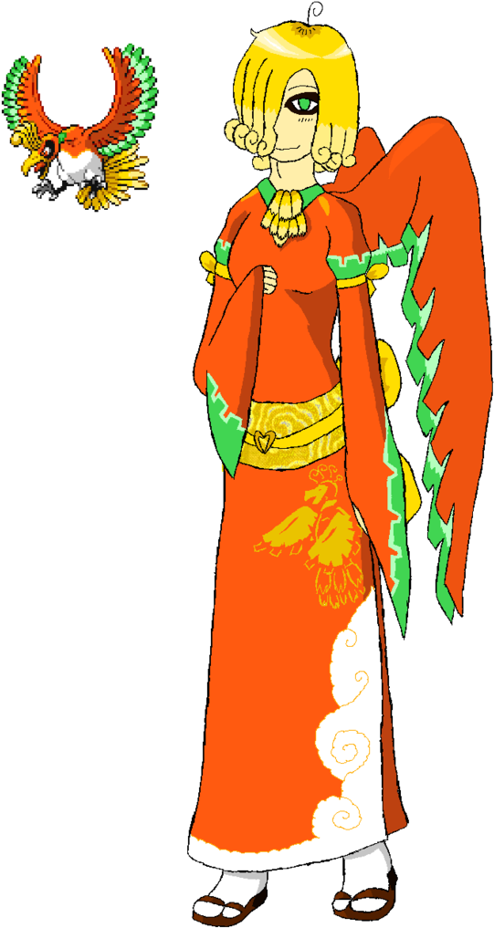 Ho-oh Gijinka Concept By Kiashichan5000 - Ho Oh (774x1032)