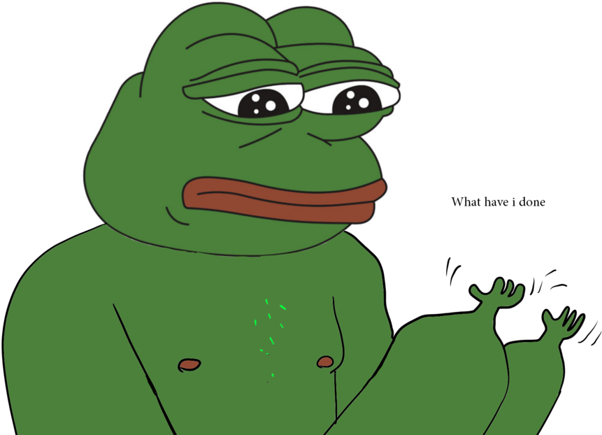 What Has Pepe Done - Instabuttons Sad Pepe The Frog 2.25" Pinback Button (1024x640)