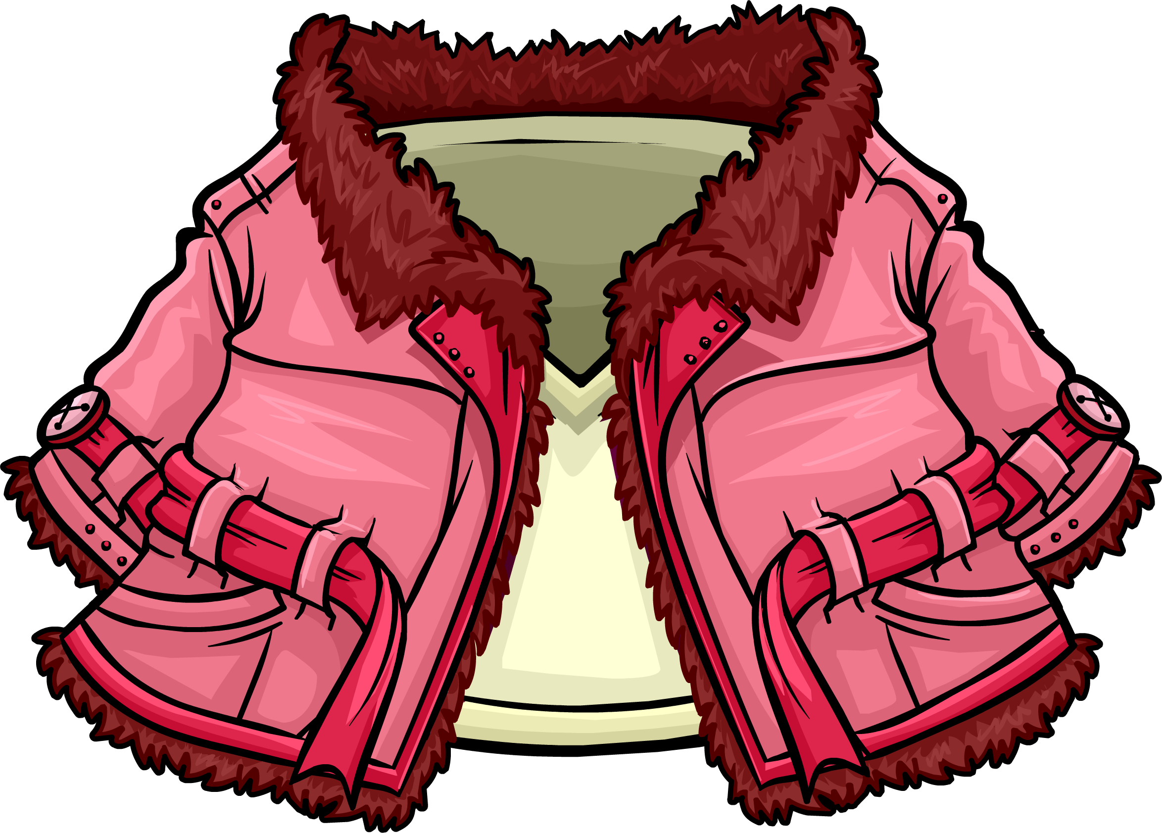 Pink Winter Peacoat - Club Penguin Pink Jacket (2348x1683)
