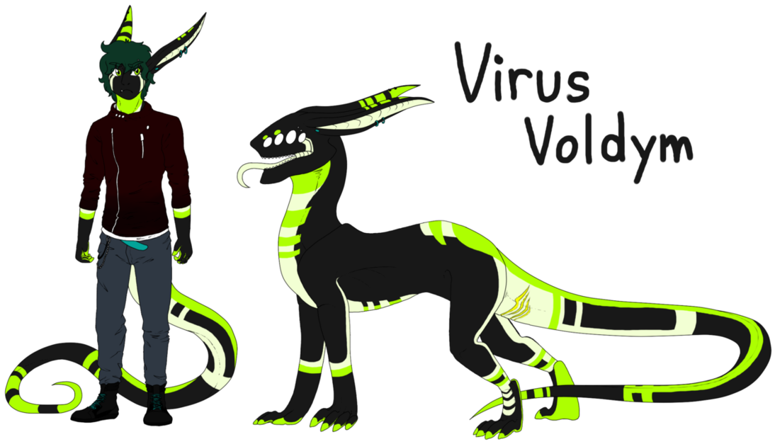 Virus Humanoid Ref By Falkzii - Cartoon (1117x715)