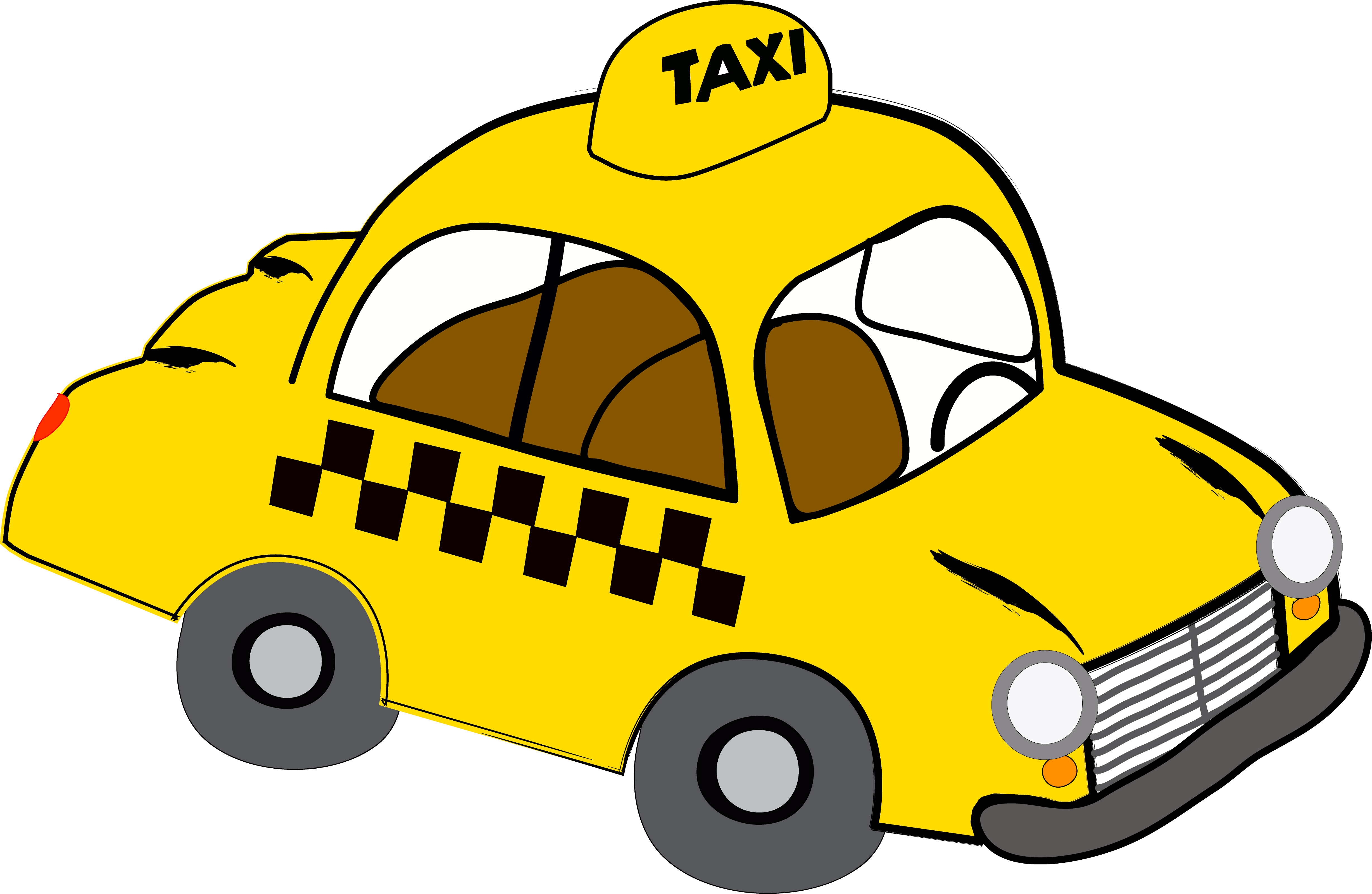Taxi Yellow Cab Stock Photography Clip Art - Taxi Clip Art (4911x3202)