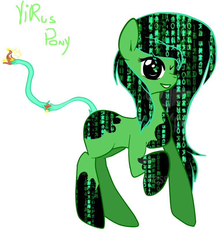 My Virus Pony, Melissa Am By Poke-nekonyaa - Drawing (900x828)