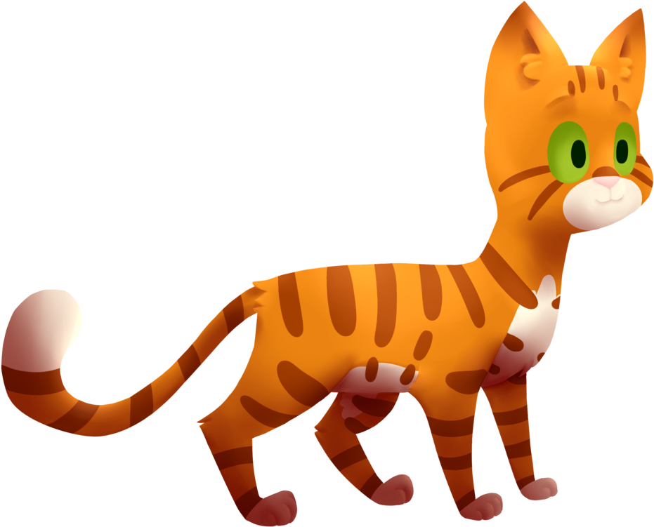 Lineless Painting By Le Catty Cat - Cartoon (1005x795)