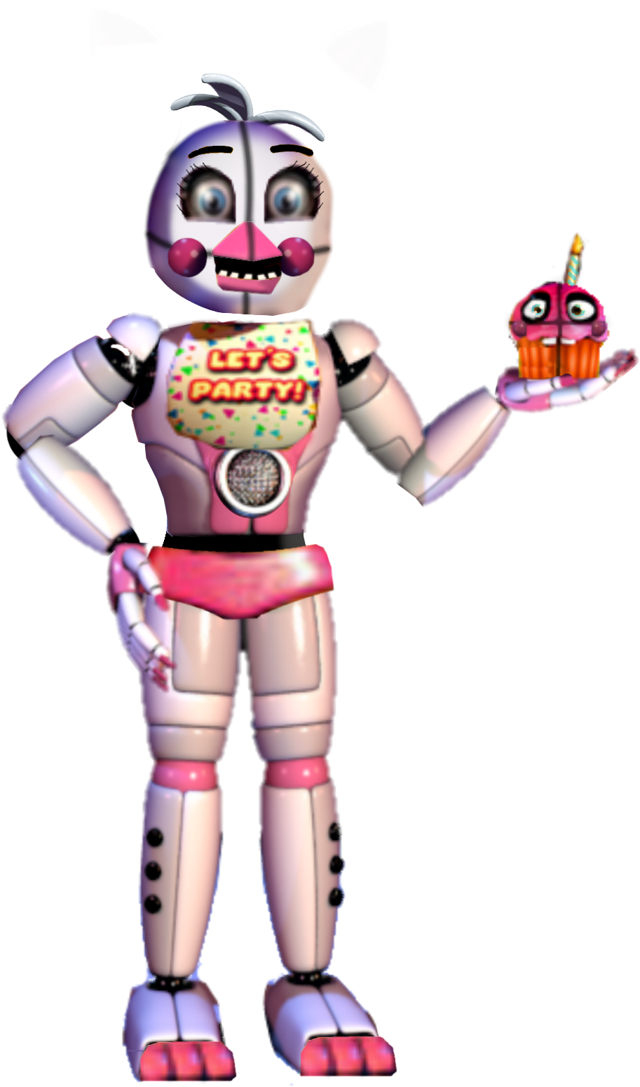 Funtime Toy Chica By Midnight Cat Fnaf - Five Nights At Freddy's Sister Location Toys (1000x1560)