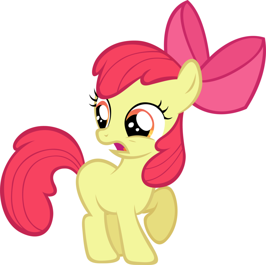 Apple Bloom Gasp By Lilcinnamon - Apple Blossoms Cutie Mark (900x897)
