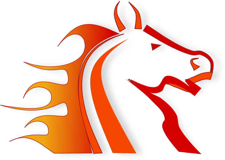 Horse Racing Clip Art Free - Fire Horse Png (800x800)