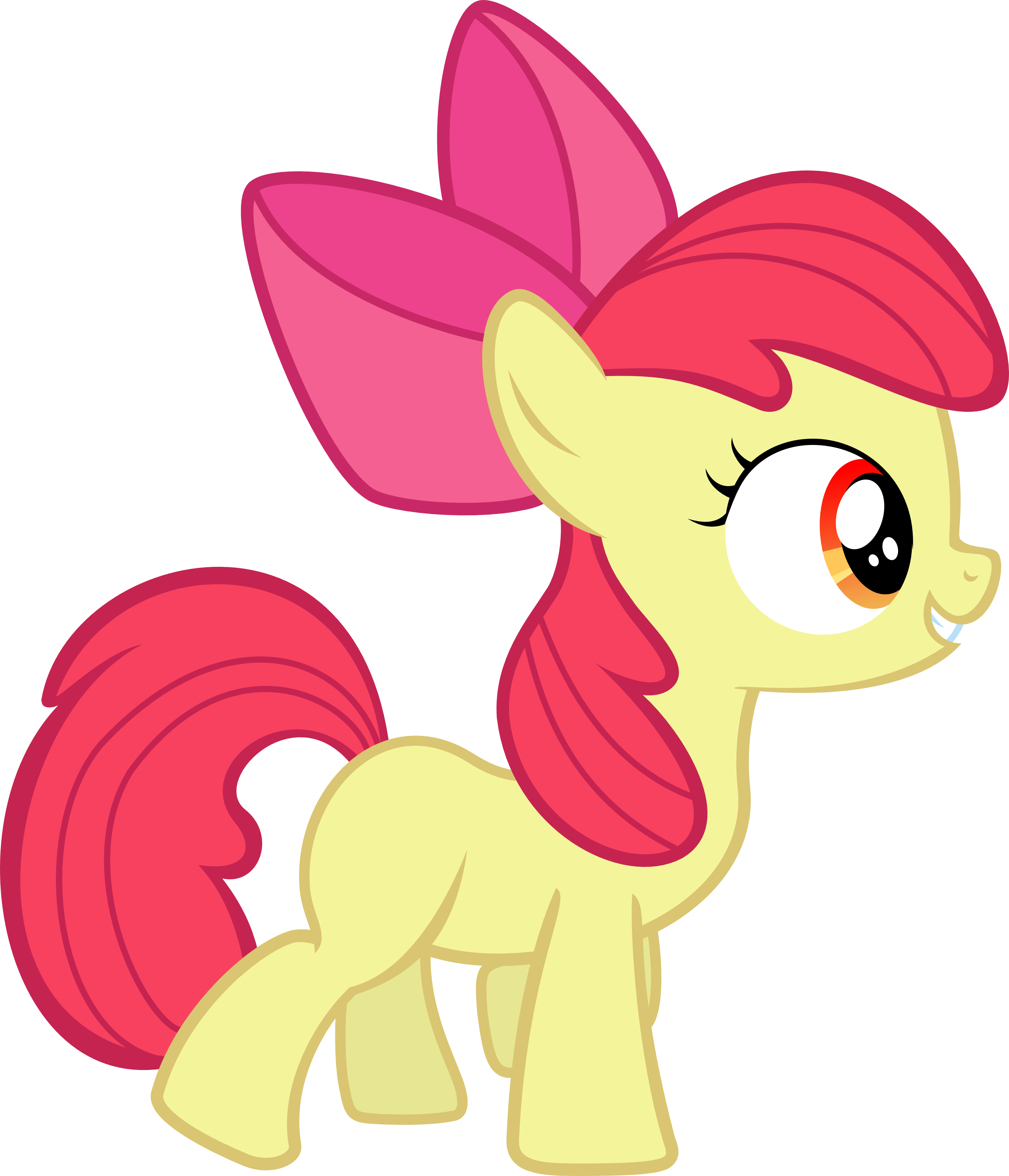 Apple Bloom With Her Cutie Mark - Apple Bloom With Cutie Mark (3072x3581)