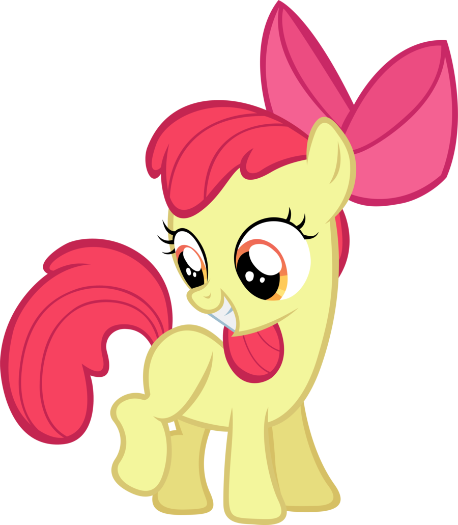 Request Smiling Applebloom Vector Iconpangbot Pangbot - Little Pony Friendship Is Magic (900x1031)