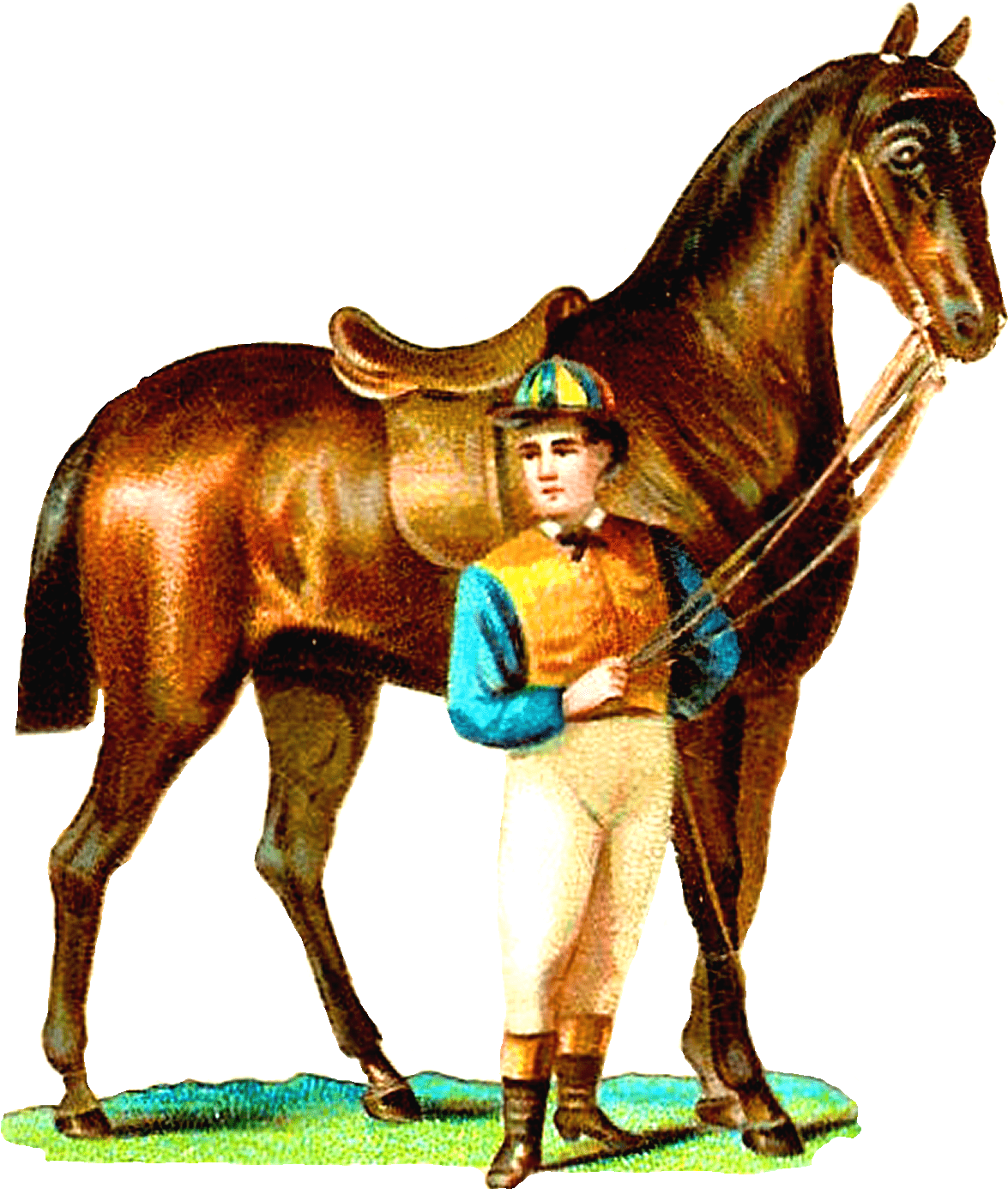 Pin Horse Racing Images Clip Art Free - Vintage Horse Racing Png (1298x1500)