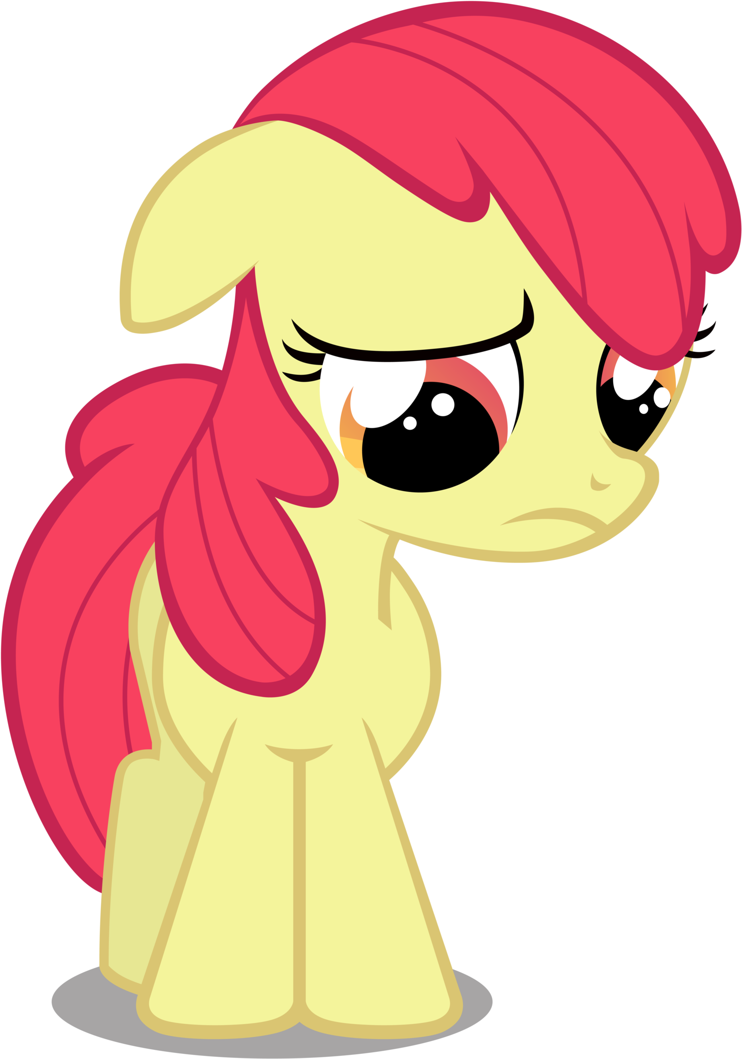 Apple - Mlp Apple Bloom Sad (1600x2133)