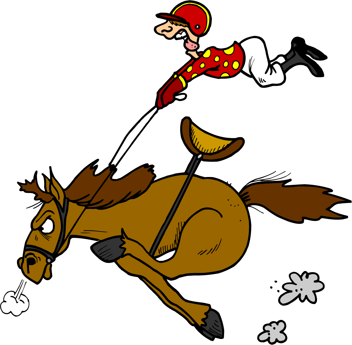 Fobc - Race Night - Cartoon Horse And Jockey (1178x1154)