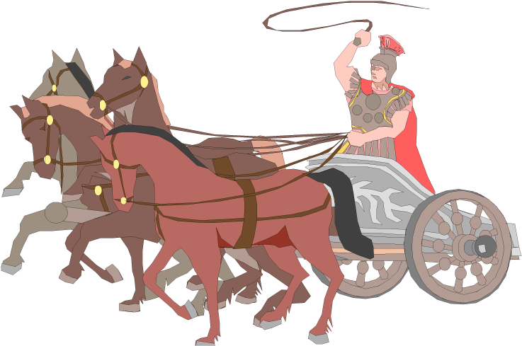 Ancient Roman Chariot Racing Clipart - Roman Chariot Racing (750x502)
