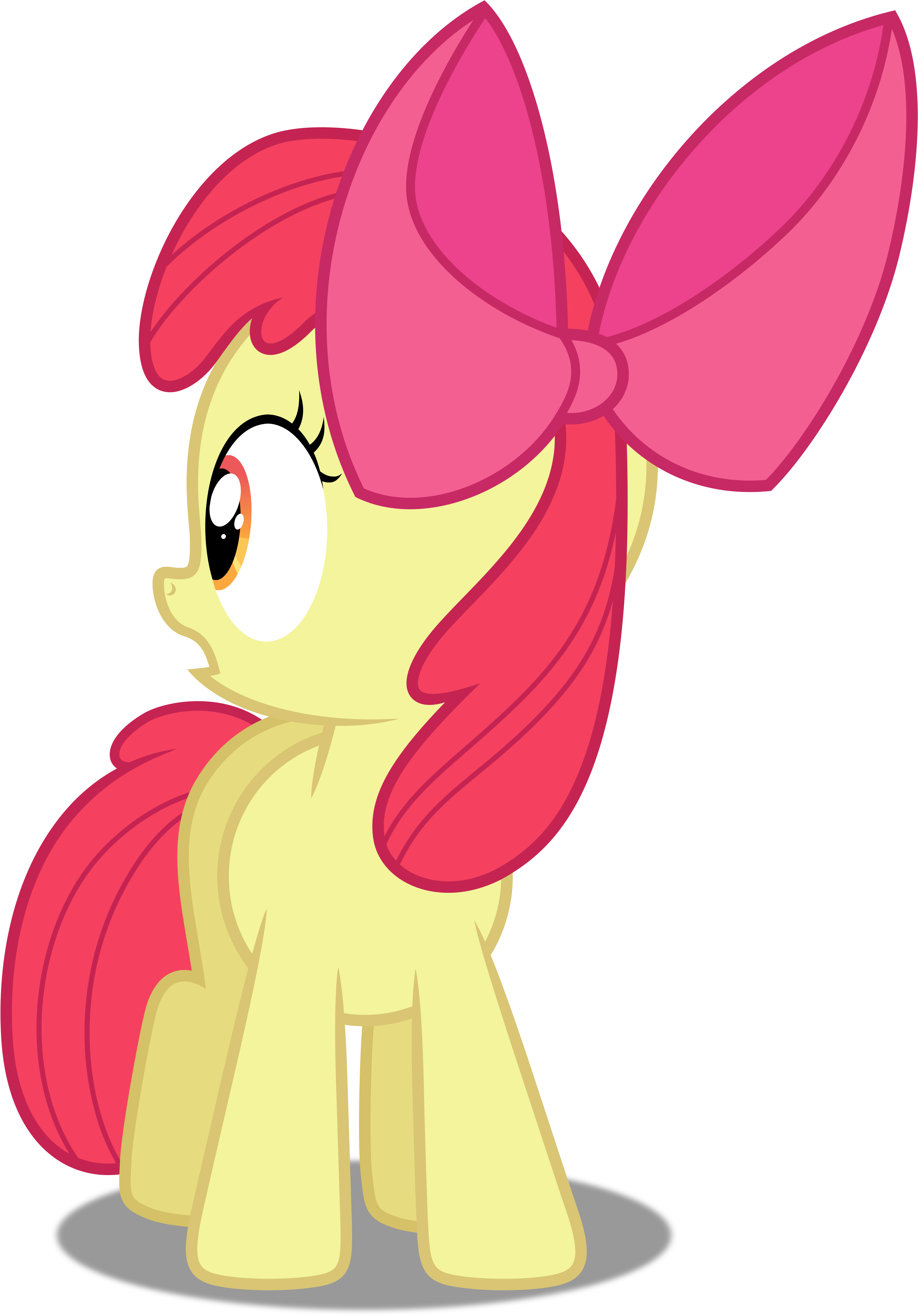 Vector - Apple Bloom Hugs Vector (3482x5000)