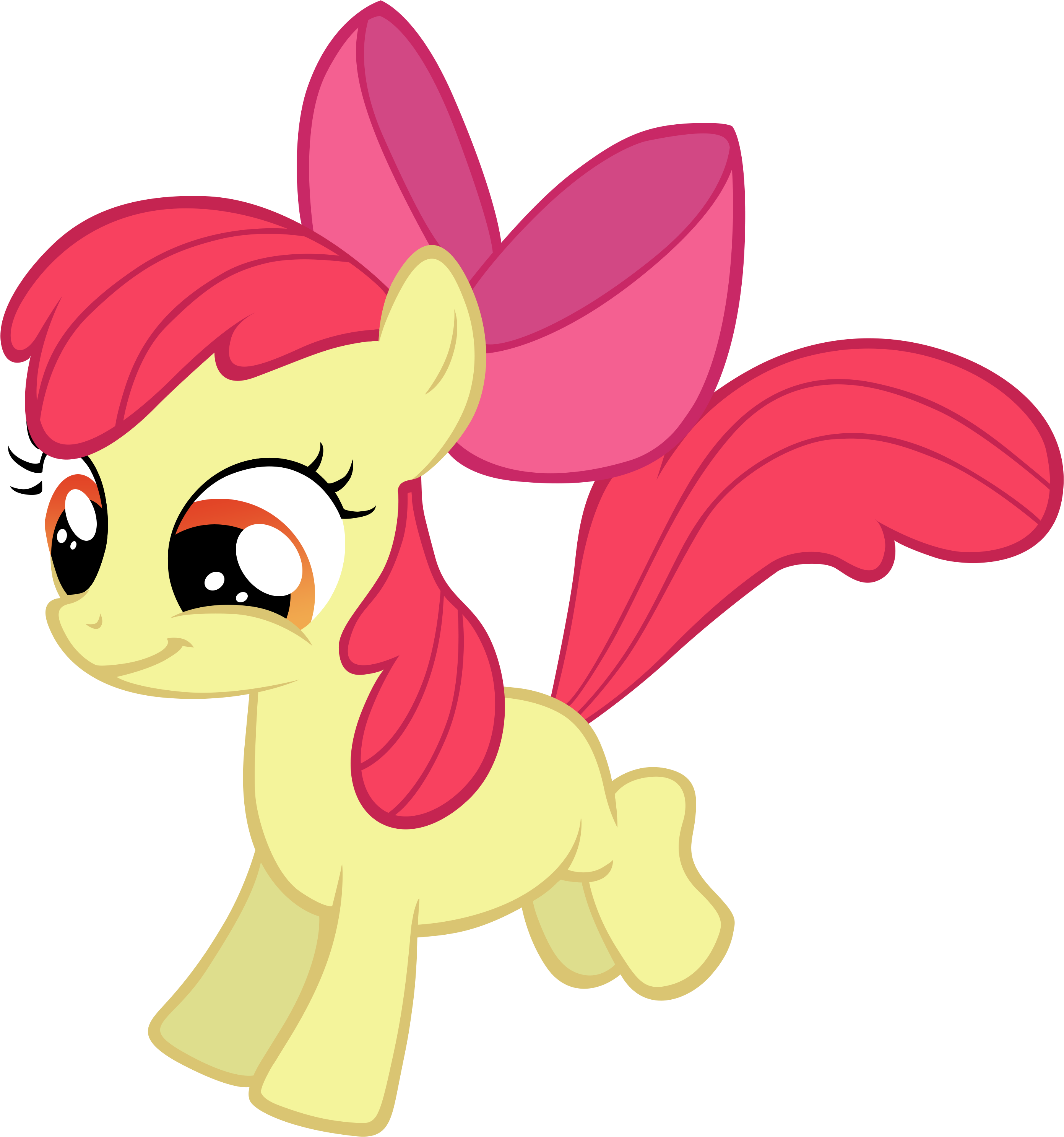 Happy Apple Bloom By Energyfrost - Little Pony Friendship Is Magic (3000x3167)