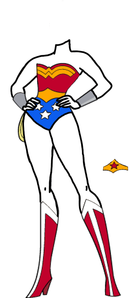 Wonder Woman Base By Darthranner83 - Scooby Doo Wonder Woman (466x992)