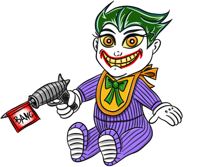 Joker Baby By Themightyrohrer - Joker As A Baby (900x692)