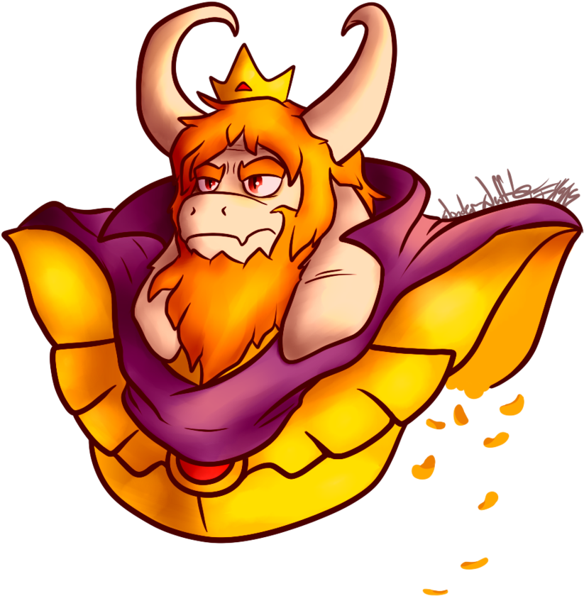 Asgore Dreemurr By Wonder-waffle - Asgore Dreemurr Drawing (894x894)