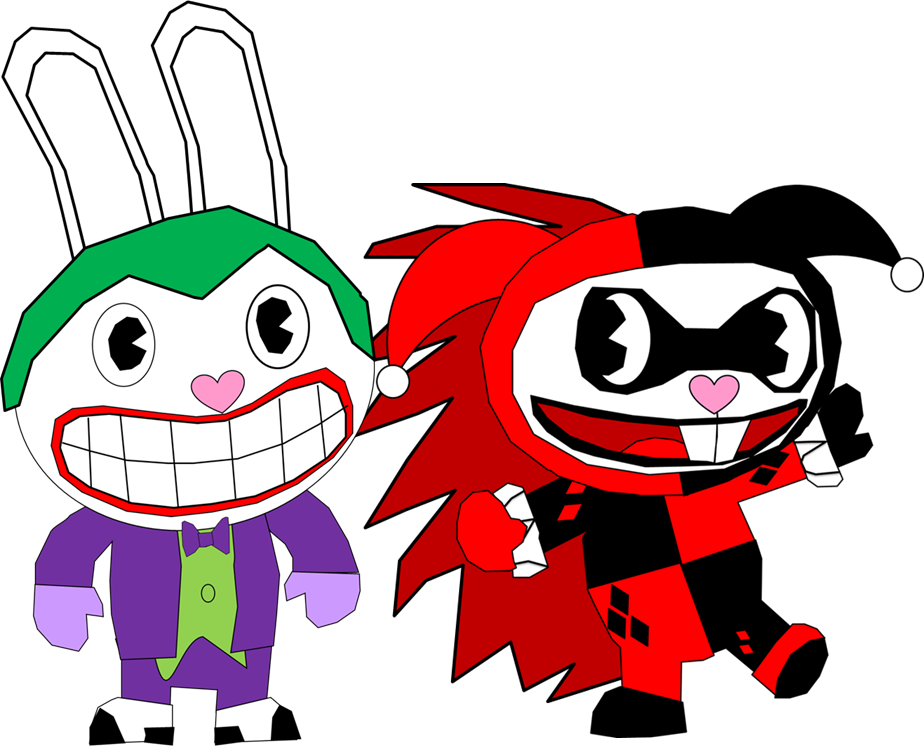 Cuddles And Flaky As The Joker And Harley Quinn By - Cartoon (924x746)