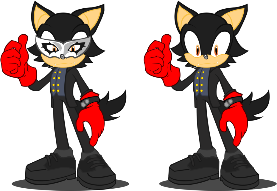 Joker/protagonist Sonic And Mlp Vector By Trungtranhaitrung - Sonic Forces Persona 5 Skin (1113x718)