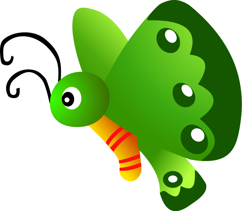Imagens - Borboleta Desenho - Butterfly Cartoon Png (800x697)