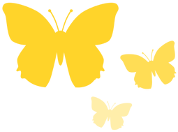 Gráficos Vetoriais De Borboletas - Yellow Butterfly Silhouette Png (500x500)