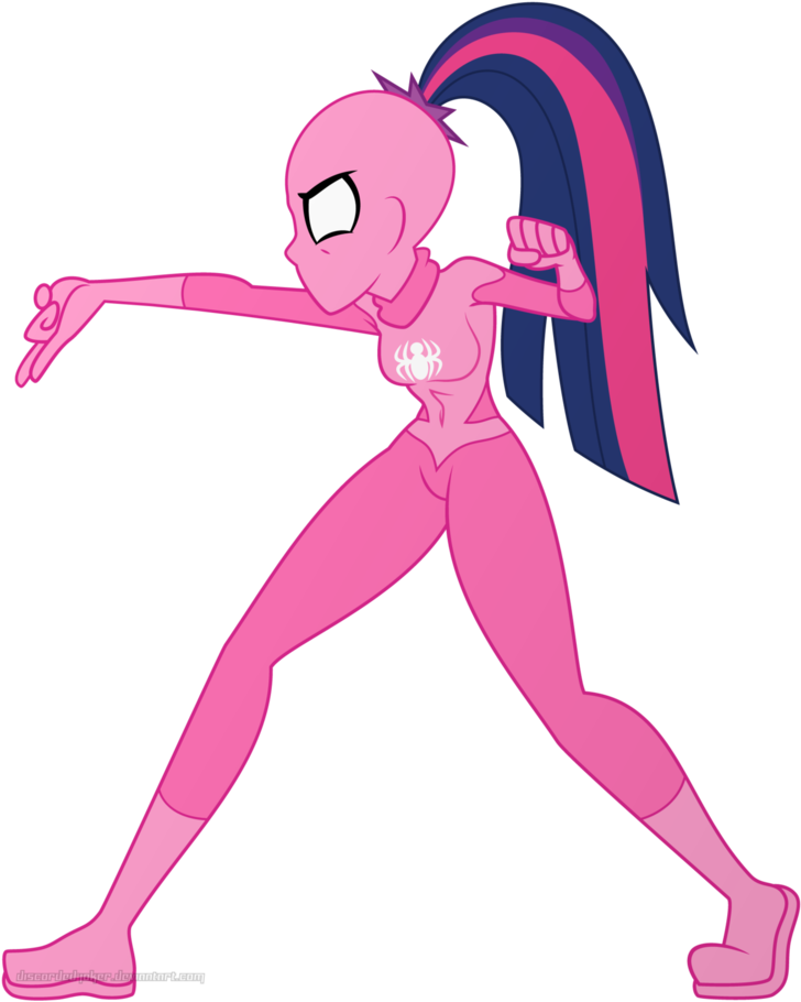 [pc] Spider Sci Twi By Discorded-joker - Cartoon (855x935)