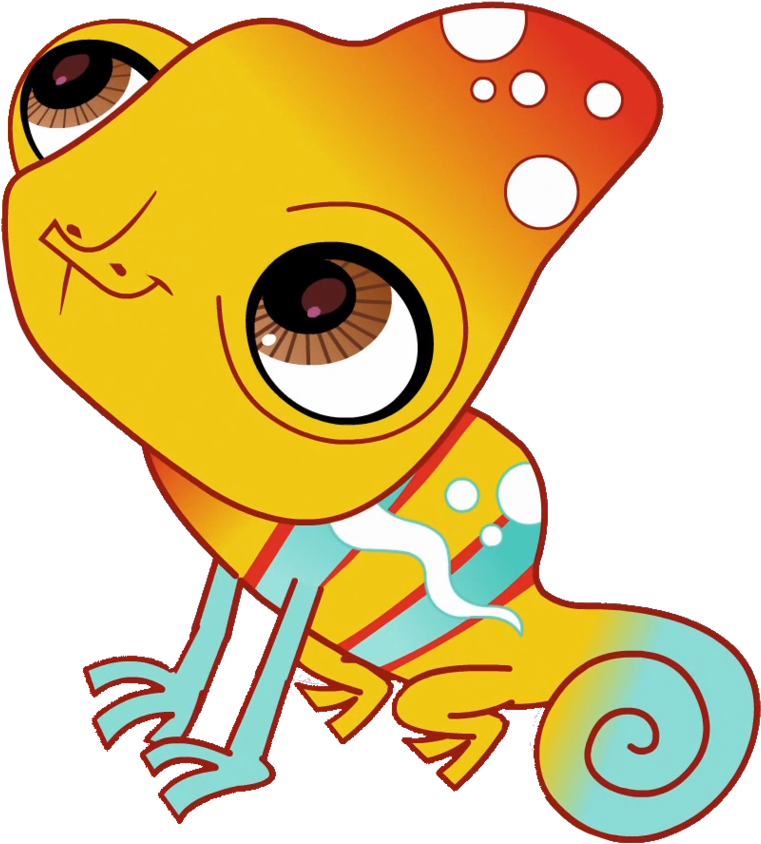 Delightful Lps Clip Art Medium Size - Littlest Pet Shop Chameleon (864x925)