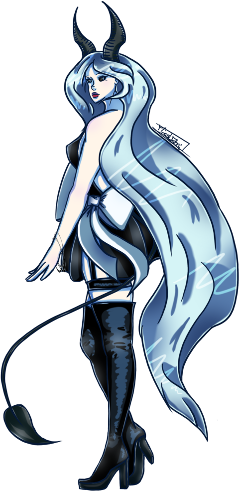 Succube Sybille By Misslaoni Joker - Illustration (707x1131)
