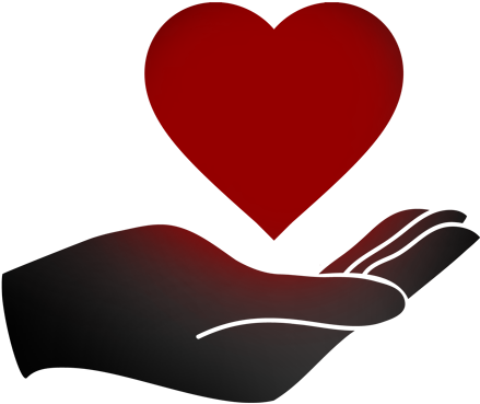 Simple Clip Art Birth Munity Support Victorian Association - Hand Heart Vector (450x397)