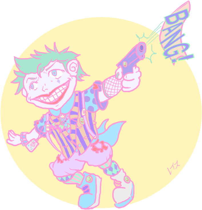 Pastel Joker By Reisuchan - Illustration (752x1063)