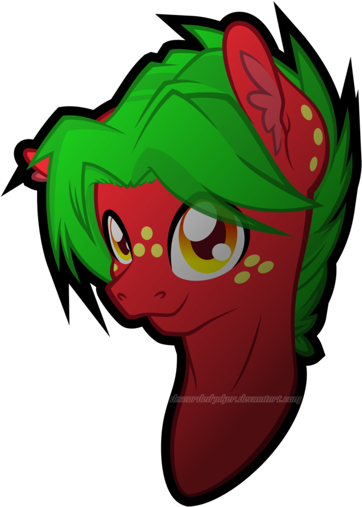 [redraw] Oc Strong Berry By Discorded Joker - Cartoon (758x1054)